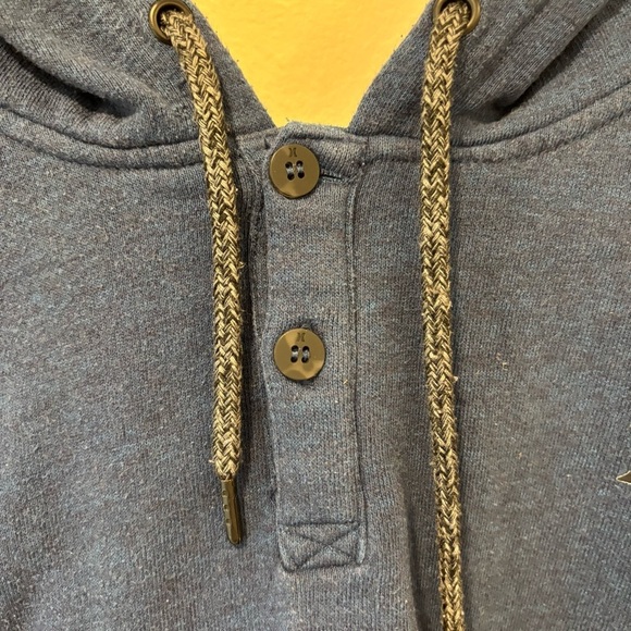Hurley Blue Hoodie Stripes Pullover Sweatshirt Casual Athleisure Streetwear - Picture 4 of 11